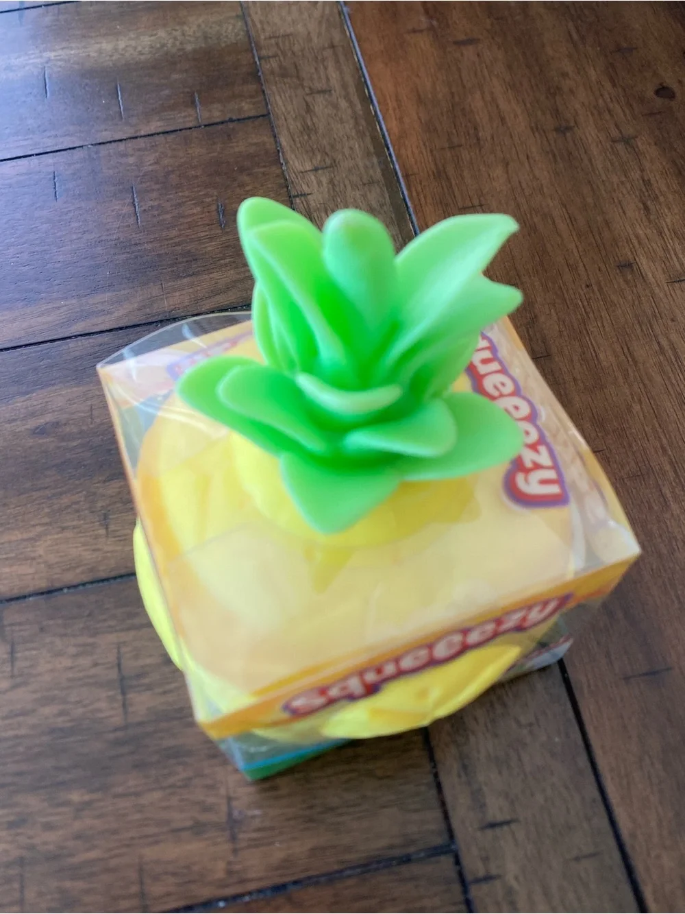 Pineapple Squeezable Toy - Yellow & Green